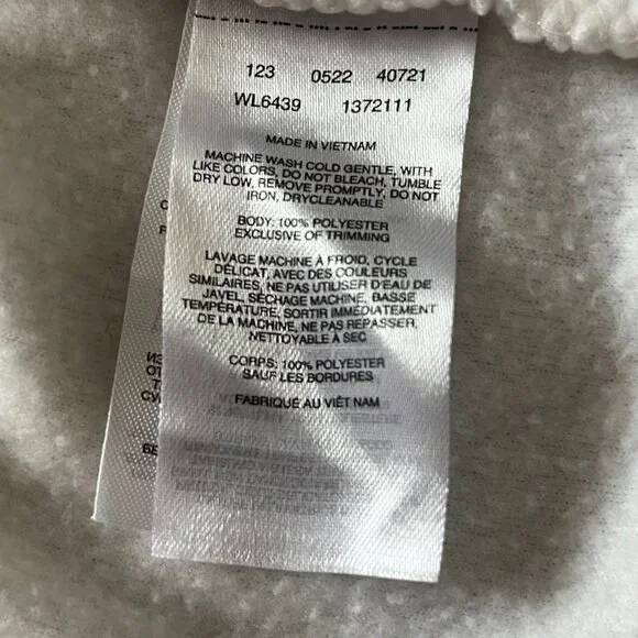 Columbia Full Zip Up Jacket Fleece Women Small White Pockets Outdoor Lightweight - Picture 9 of 11